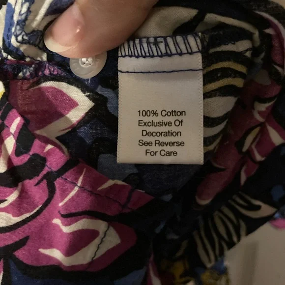 Vera Bradley African Violet Floral 2 Piece Pajamas - Loungewear In XS NWOT - Picture 6 of 15